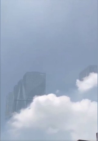 济南惊现海市蜃楼 高楼出现在云端之上