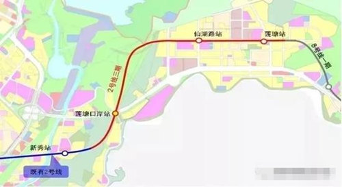 莲塘人欣喜 深圳地铁2号线三期工程新进展