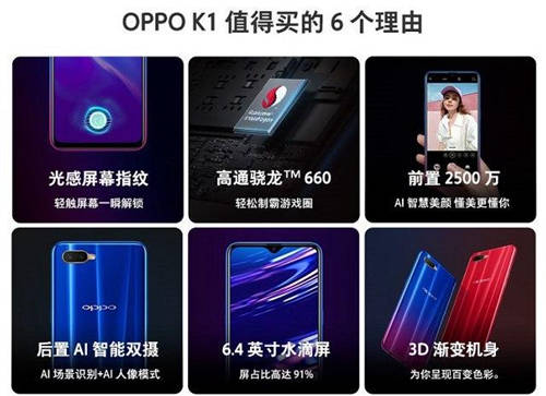 OPPO K1和OPPO A7X哪个好 两款手机区别对比