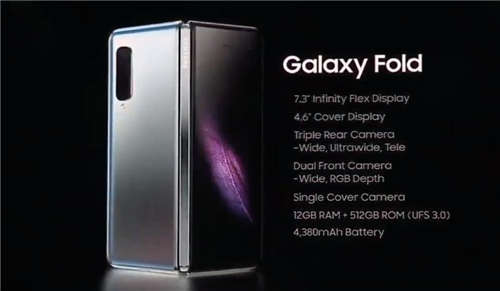 三星折叠屏手机Galaxy Fold正式发布 13300元