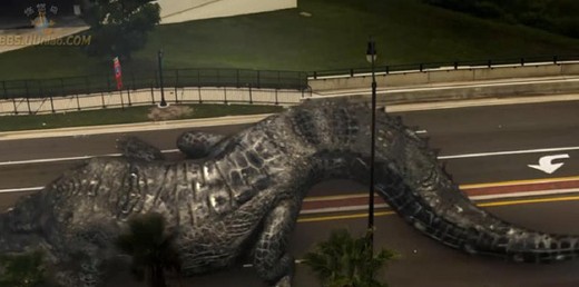 六部好看的美国恐怖电影推荐之巨蟒大战恐鳄剧照