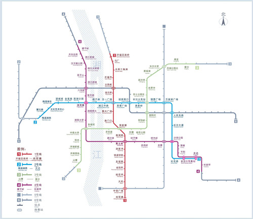 长沙地铁线路图2019 长沙地铁线路图最新