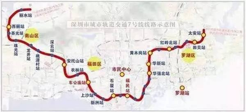 深圳地铁7号线路图2019 深圳地铁线路图最新