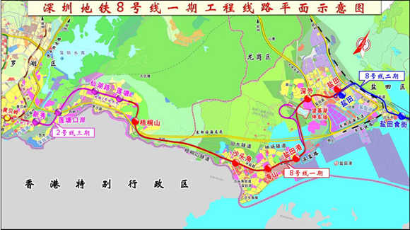 深圳明年将新增6条地铁线 附线路图
