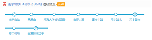 南京地铁S1号线线路图2019 南京地铁线路图最新