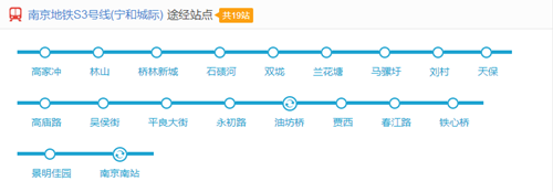 南京地铁S3号线线路图2019 南京地铁线路图最新