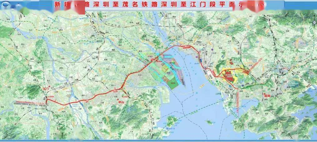 速看!2020深江铁路最新进展及站点线路图