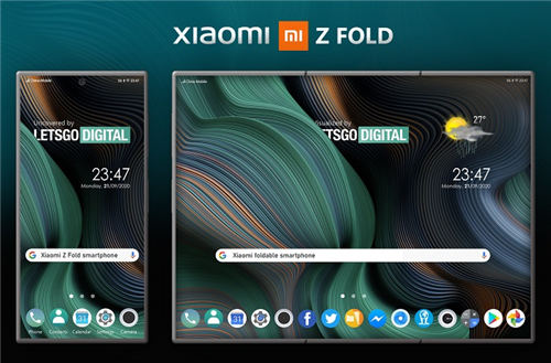 小米Z Fold折屏手机设计专利曝光 屏幕更大