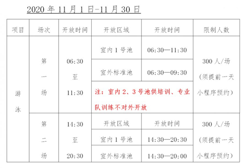深圳游泳跳水馆2020年全民健身月免费开放详情