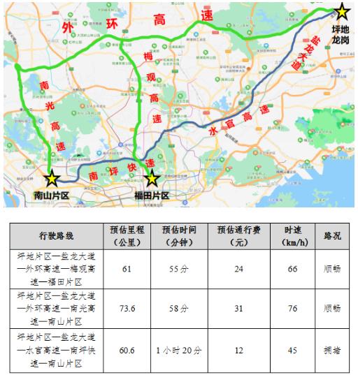 深圳外环高速一期通了 最新通行攻略看这