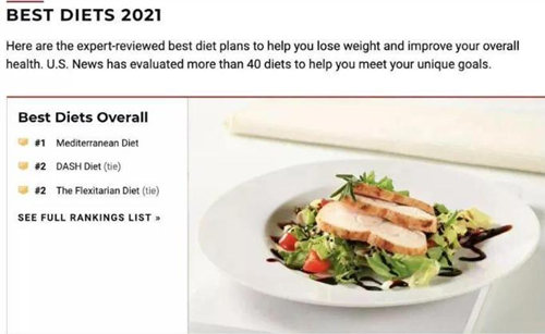 2021最佳饮食排行榜出炉 吃什么可以减肥