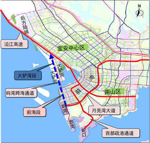 地铁5号线将衔接深圳首条跨海隧道