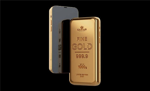 重达1公斤 黄金定制版iPhone12开卖