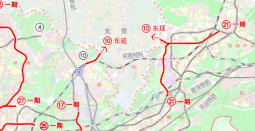 深圳地铁10号线东延什么时候开工（位置+站点图）