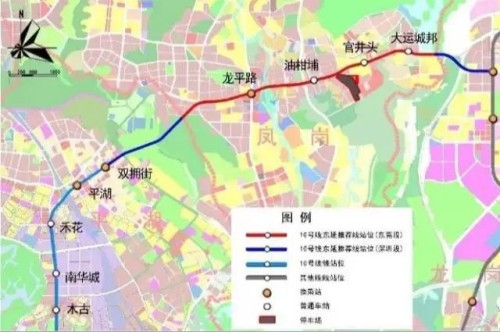 深圳地铁10号线东延什么时候开工（位置+站点图）