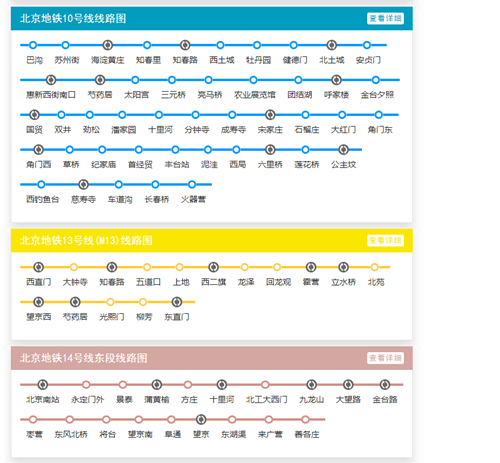 北京地铁线路图2019 北京地铁线路图最新