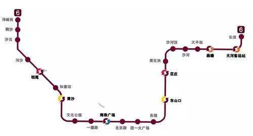 广州地铁6号线路图2019 广州地铁线路图最新