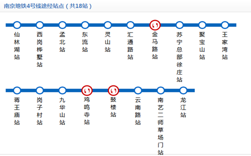 南京地铁4号线线路图2019 南京地铁线路图最新