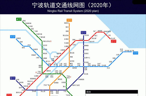 宁波地铁1号线线路图2020 宁波地铁线路图最新