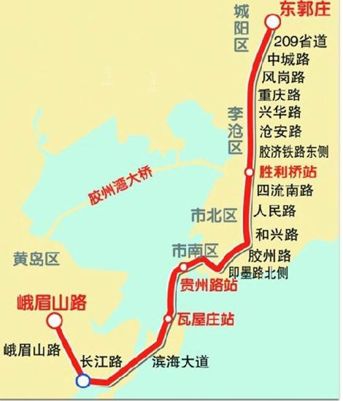 青岛地铁1号线线路图2020 青岛地铁线路图最新
