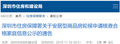 深圳安居房轮候排名规则 申请轮候的方法