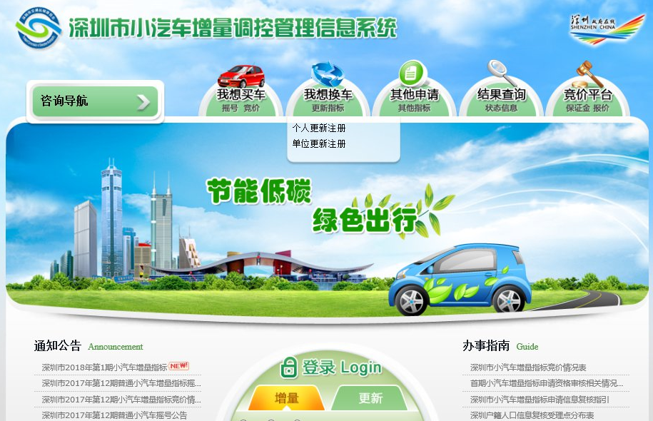 深圳小汽车增量调控管理系统登录密码忘了怎么办