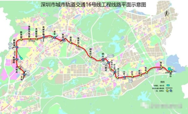 深圳地铁16号线建设新进展更新 全线主体结构完成100%