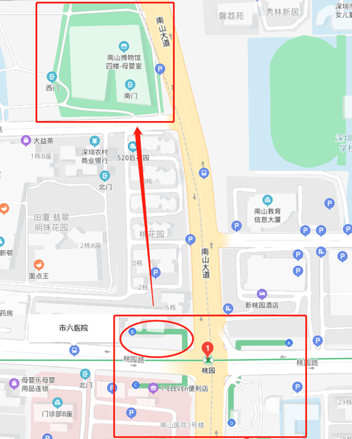 深圳市南山博物馆最近的地铁站出口是哪个