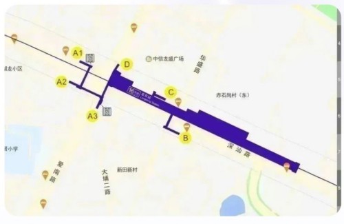 深圳地铁16号线龙东站出口